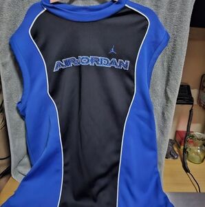 Jordan Blue and Black Men's Tank Top